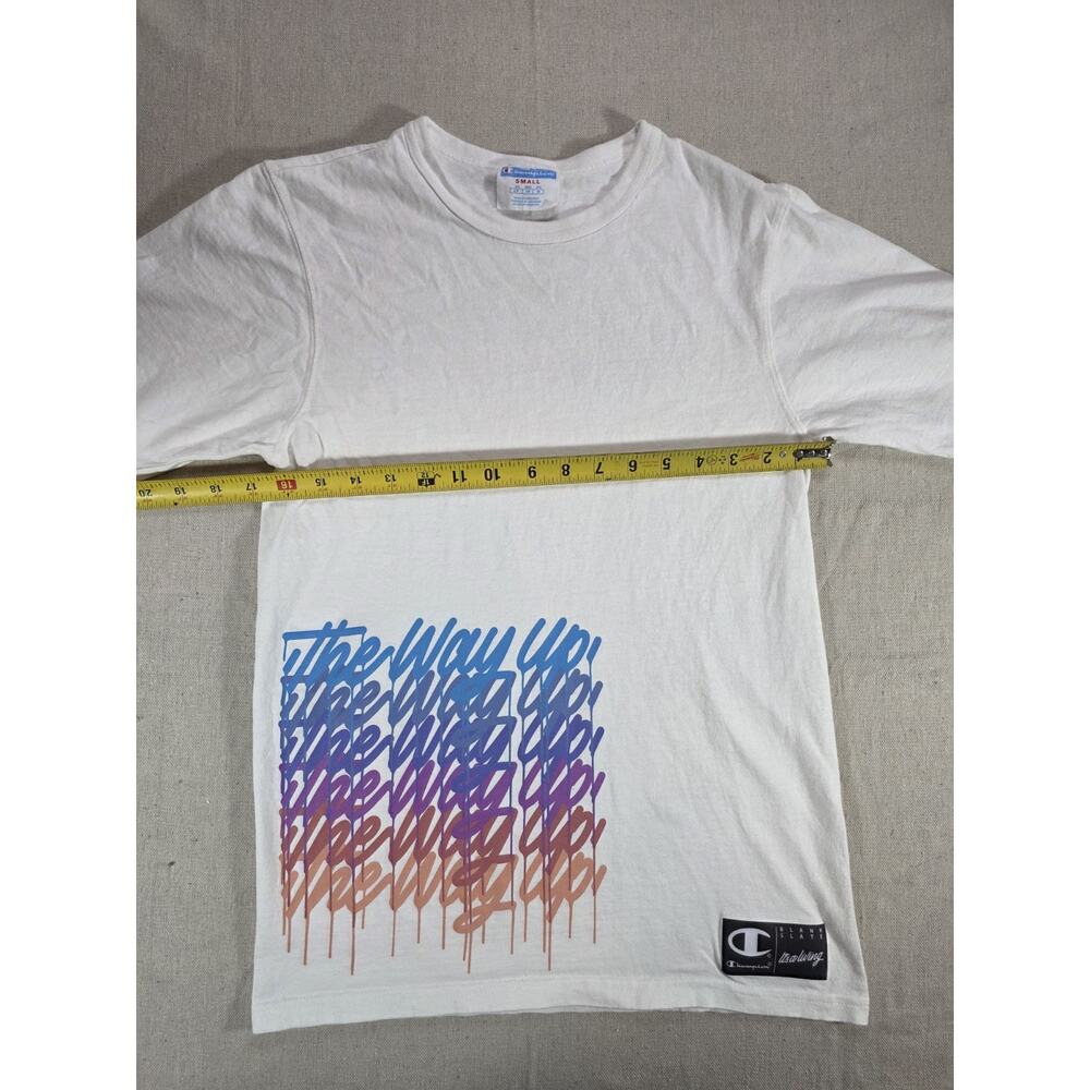 Champion The Way Up Graphic T-Shirt Men's Small White Short Sleeve Crew Neck - Picture 5 of 9